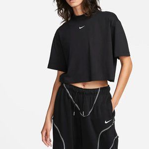 Nike Sportswear Essential Women's Boxy Mock-Neck Top - Size Large